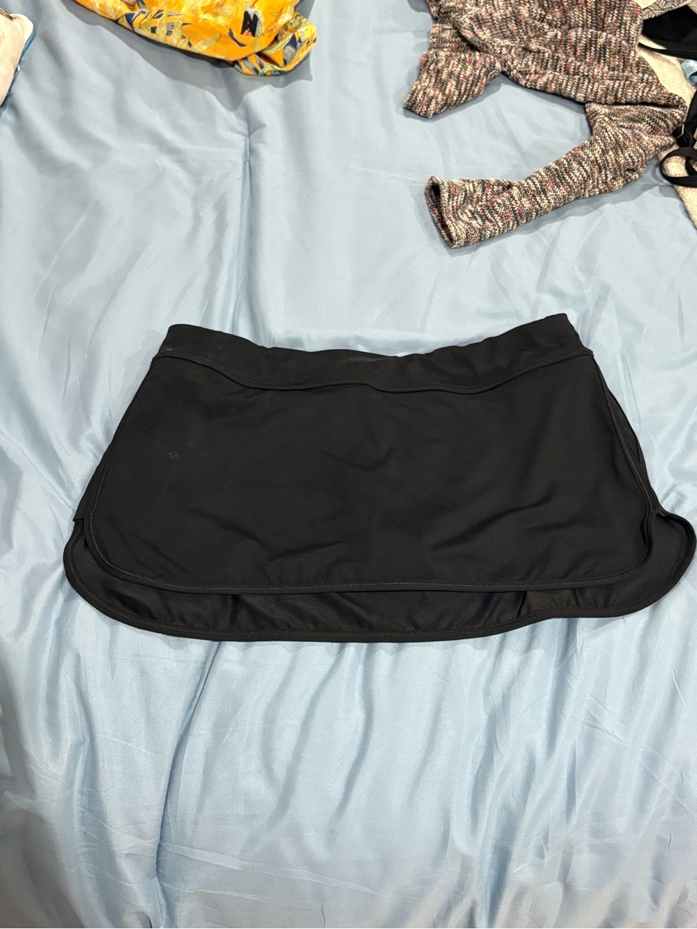 Athleta Black Performance Mini Skort with Built-In Shorts